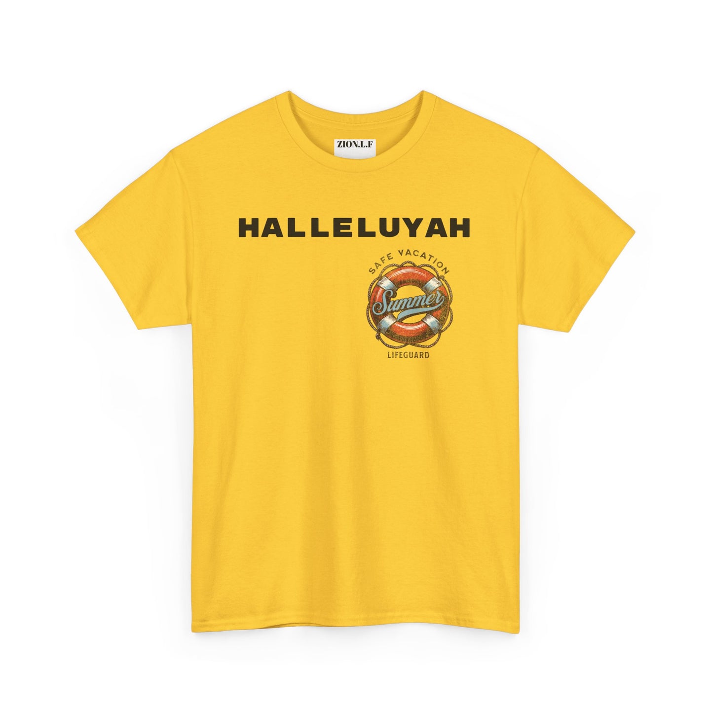 Halleluyah Safe Vacation  Unisex Heavy Cotton Tee Shirt is created for the purpose of all tourist and  travellers.