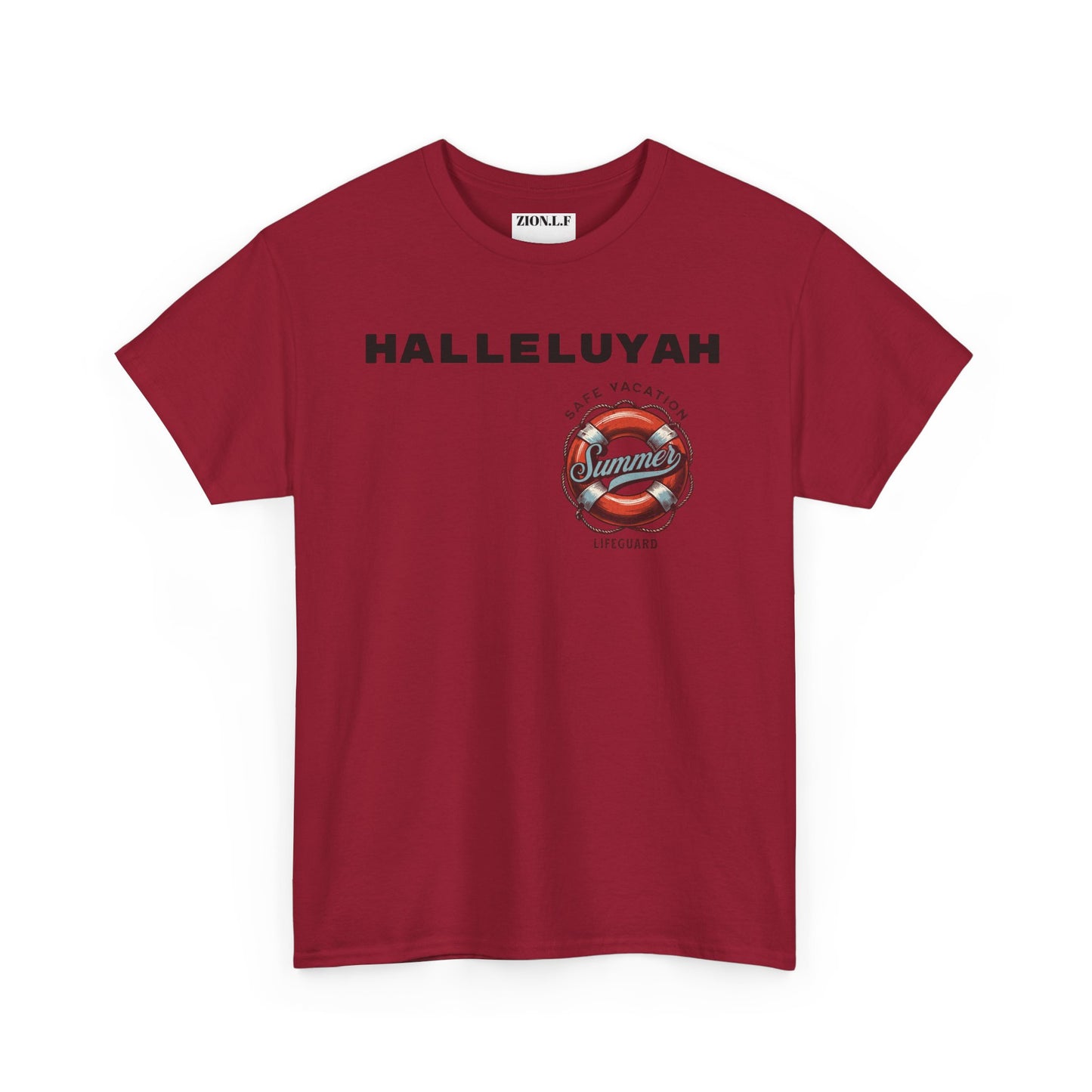 Halleluyah Safe Vacation  Unisex Heavy Cotton Tee Shirt is created for the purpose of all tourist and  travellers.