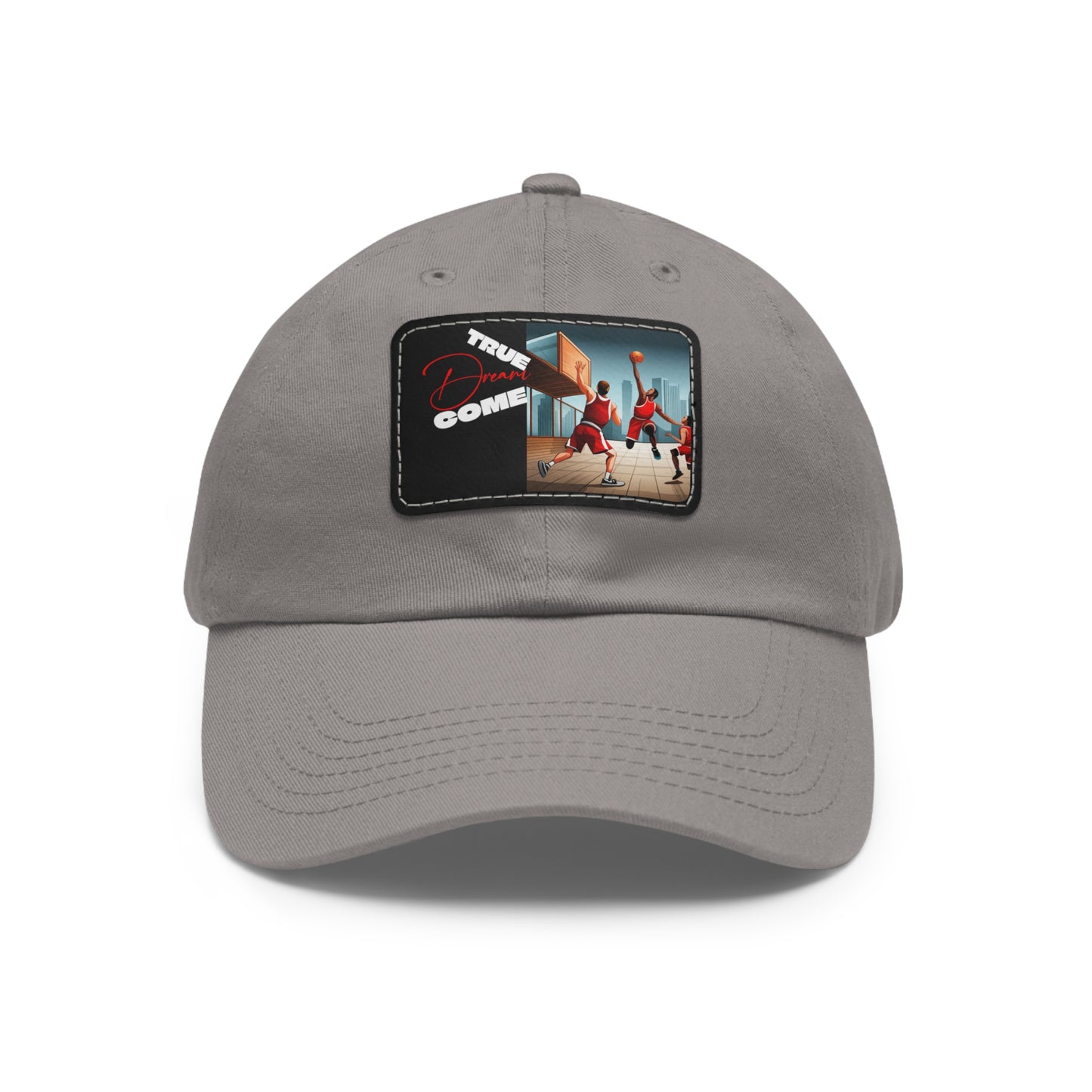 Dream Dad Hat with Leather Patch (Rectangle)