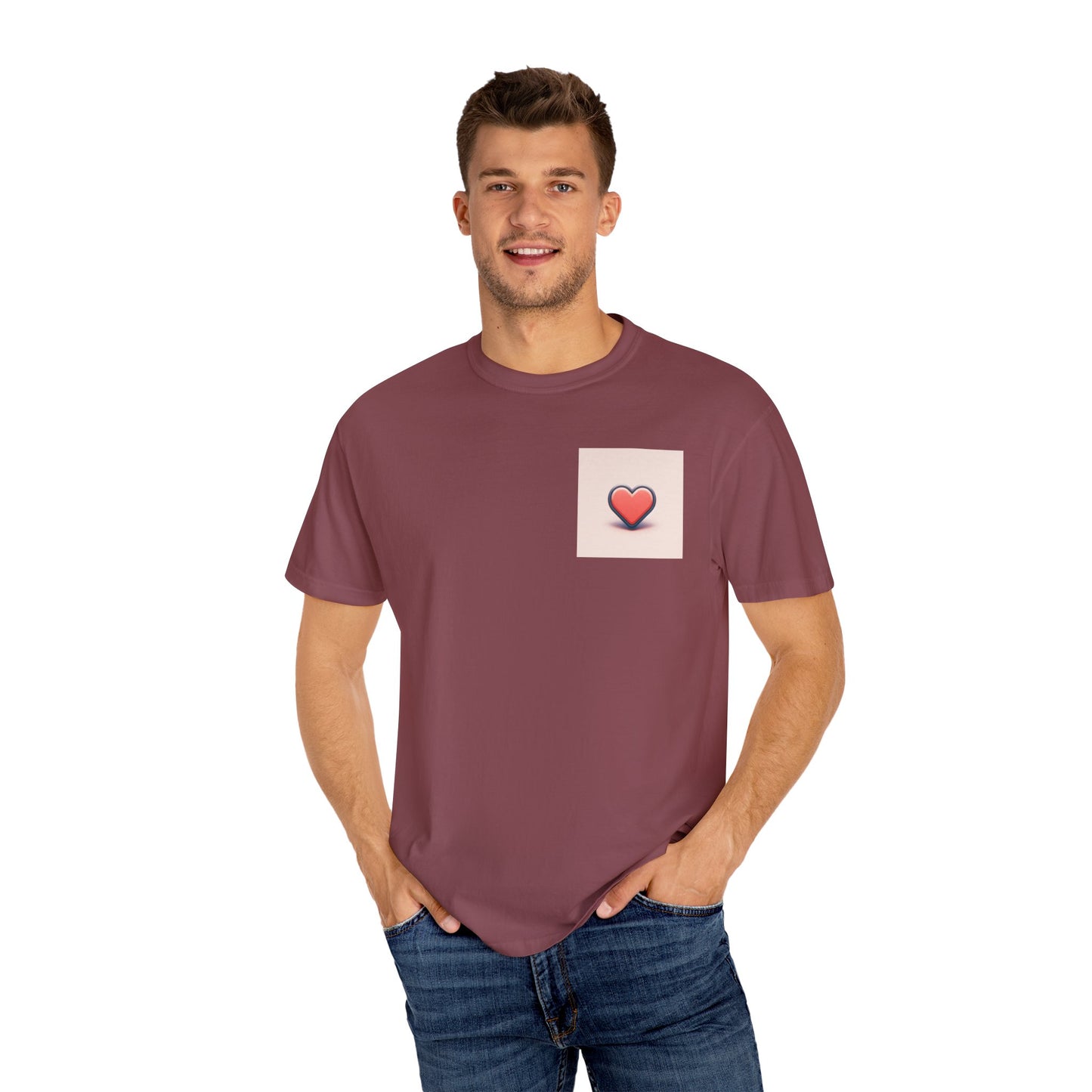 Small Love Unisex Garment-Dyed T-shirt