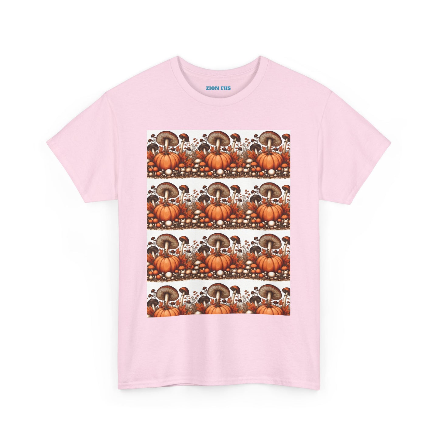 Pumpkin & Mushroom Unisex Heavy Cotton Tee