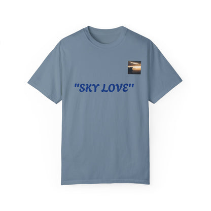 Sky Love Unisex Garment-Dyed T-shirt