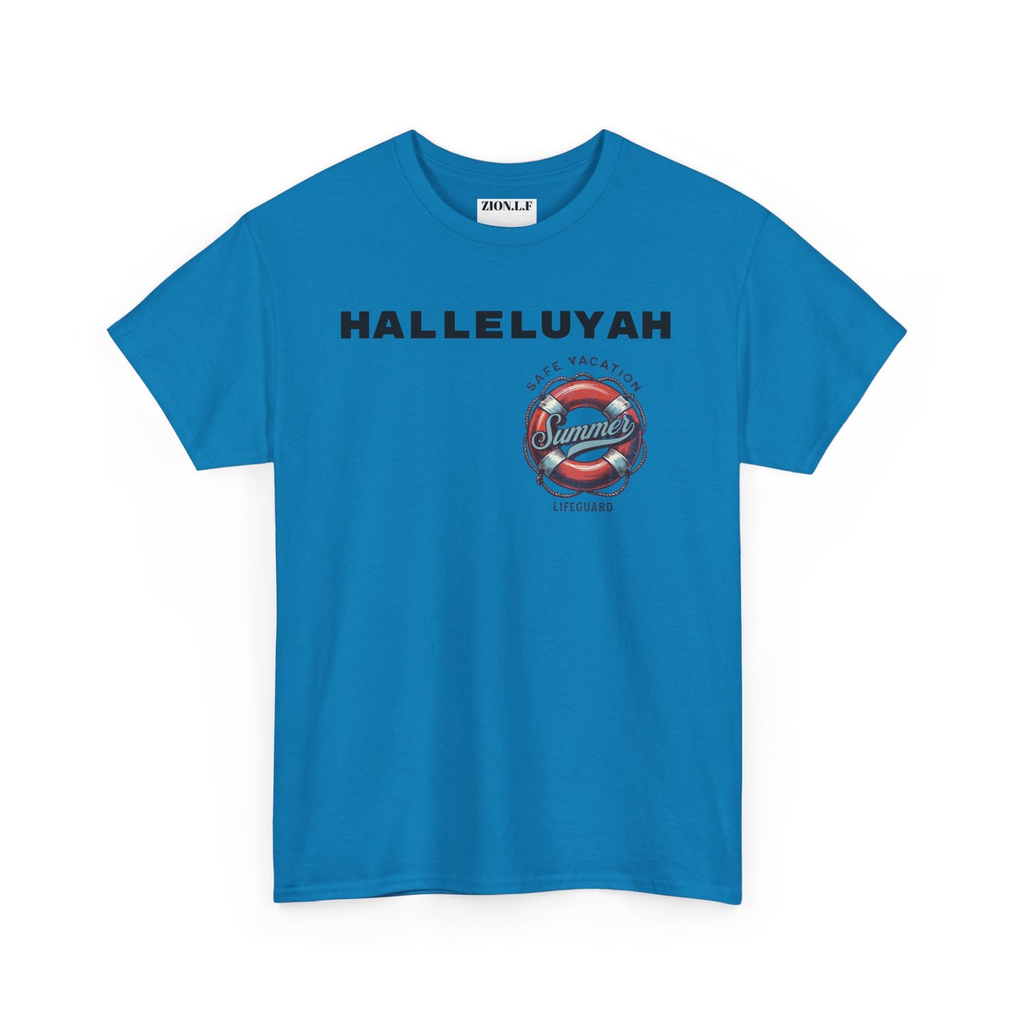 Halleluyah Safe Vacation  Unisex Heavy Cotton Tee Shirt is created for the purpose of all tourist and  travellers.