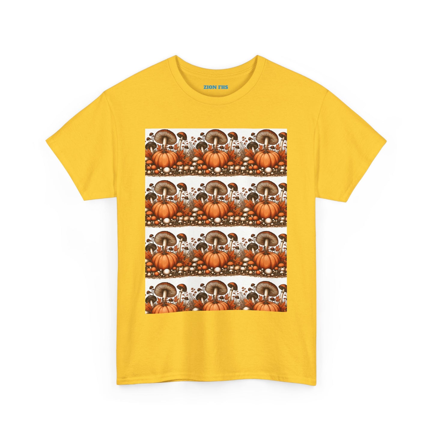 Pumpkin & Mushroom Unisex Heavy Cotton Tee