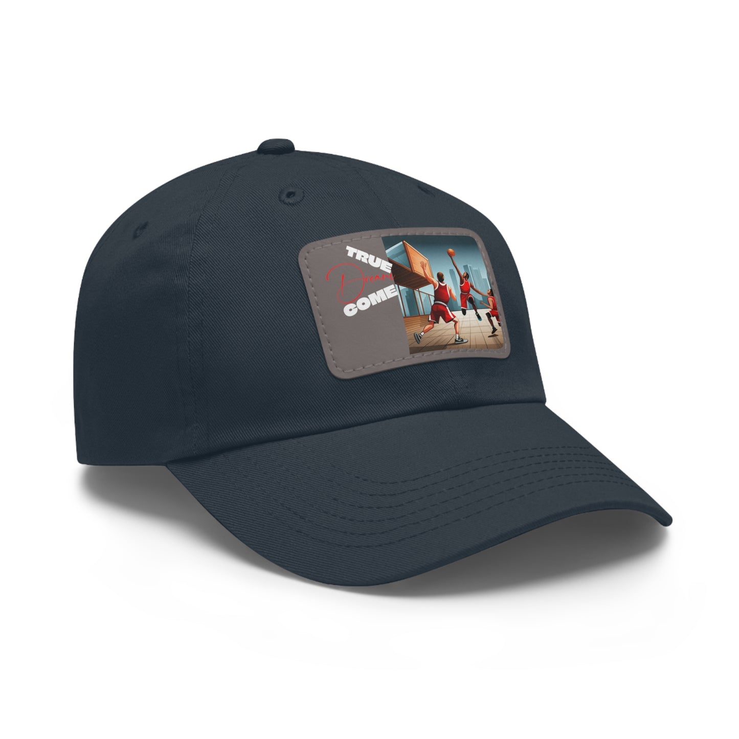 Dream Dad Hat with Leather Patch (Rectangle)