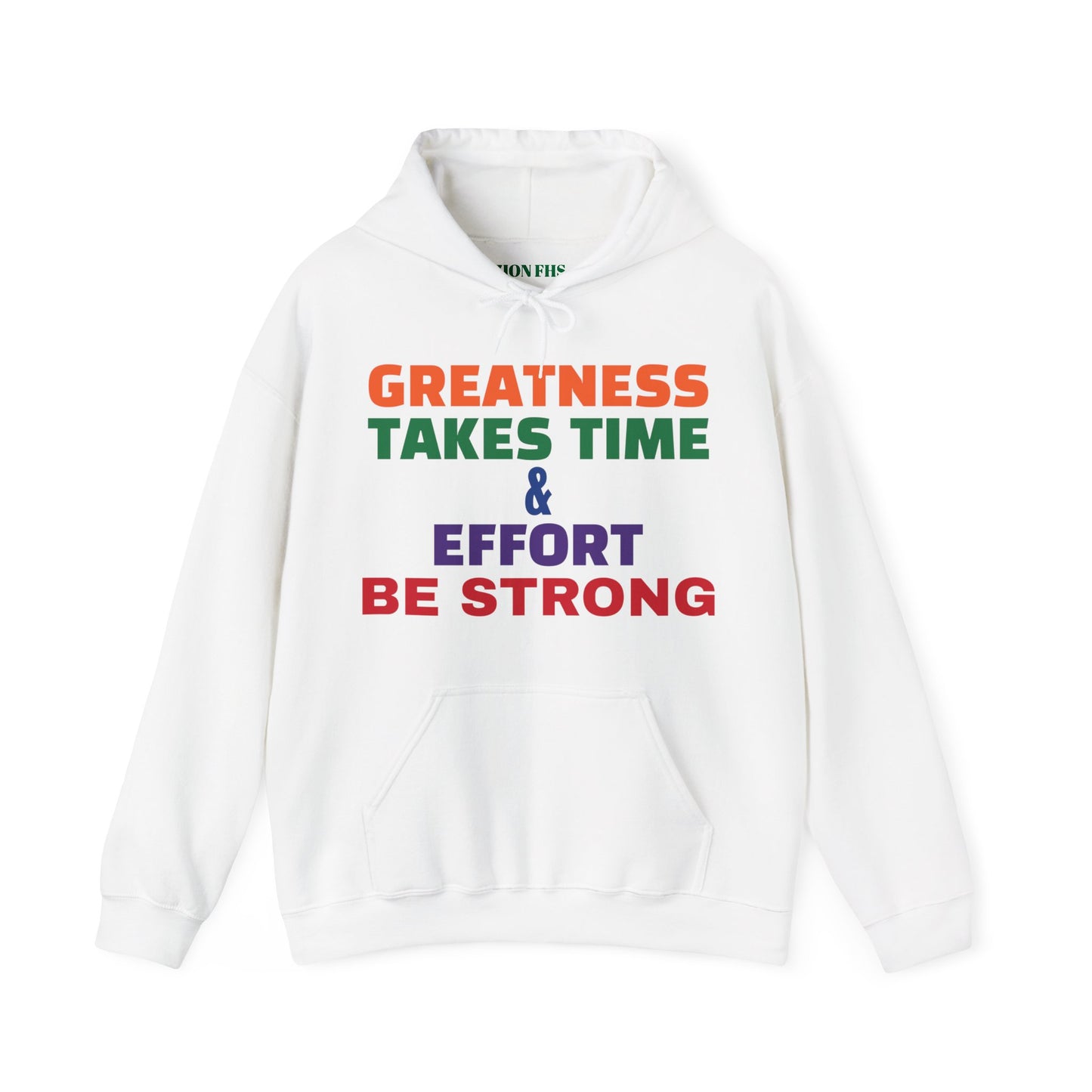 Colour Text Hoodie Unisex Heavy Blend Sweatshirt