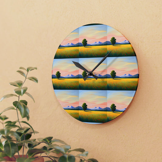 Serene Design Acrylic Wall Clock