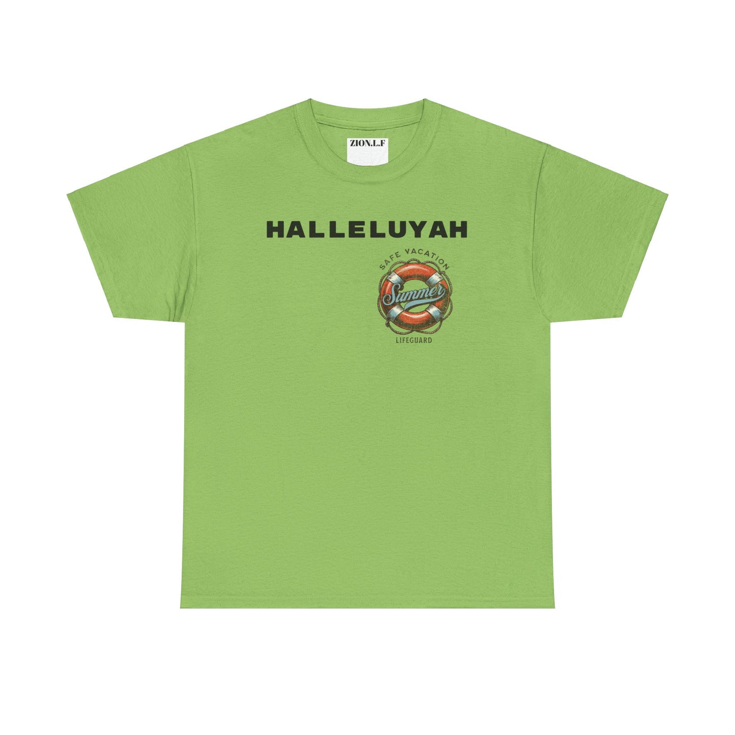 Halleluyah Safe Vacation  Unisex Heavy Cotton Tee Shirt is created for the purpose of all tourist and  travellers.