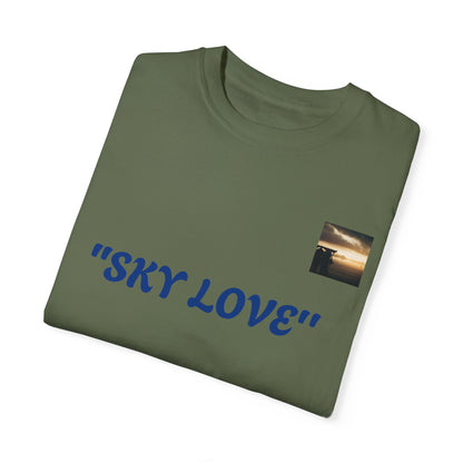 Sky Love Unisex Garment-Dyed T-shirt