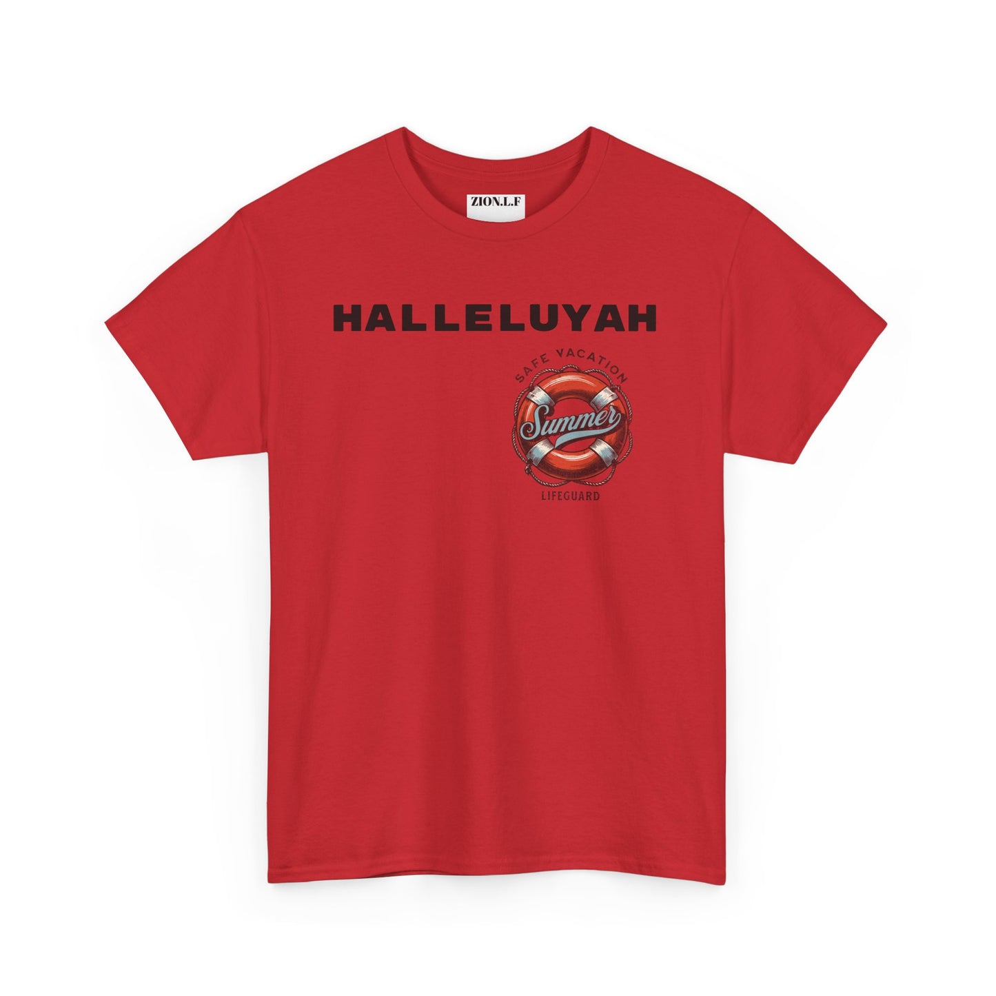 Halleluyah Safe Vacation  Unisex Heavy Cotton Tee Shirt is created for the purpose of all tourist and  travellers.