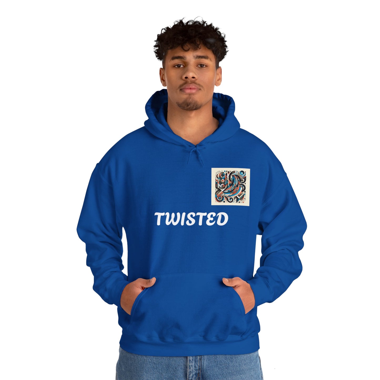 Twisted White  Unisex Heavy Blend™ Hooded Sweatshirt