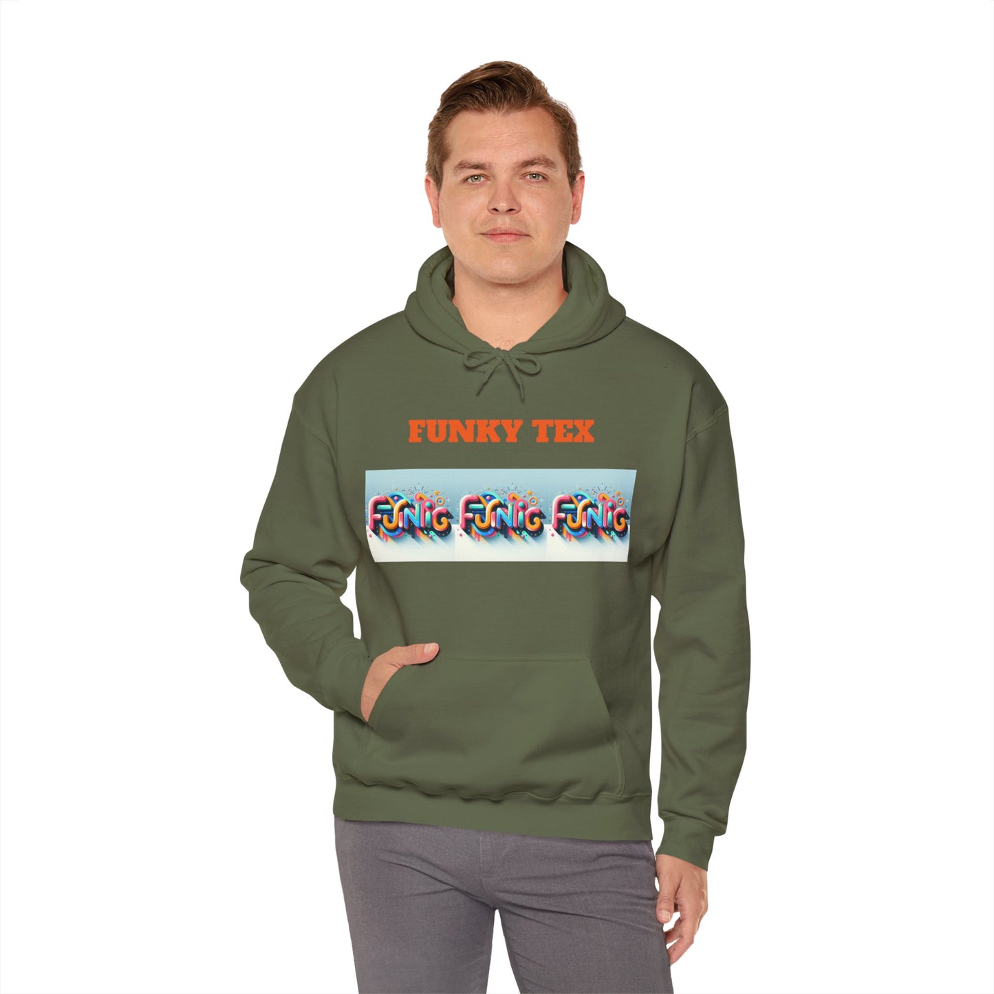 Funky Tex Unisex Heavy Blend™ Hooded Sweatshirt