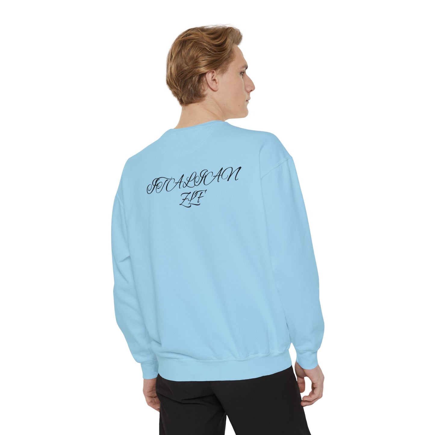 Blue Square Unisex Garment-Dyed Sweatshirt