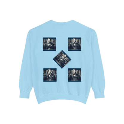 Bleu Square Unisex Garment-Dyed Sweatshirt