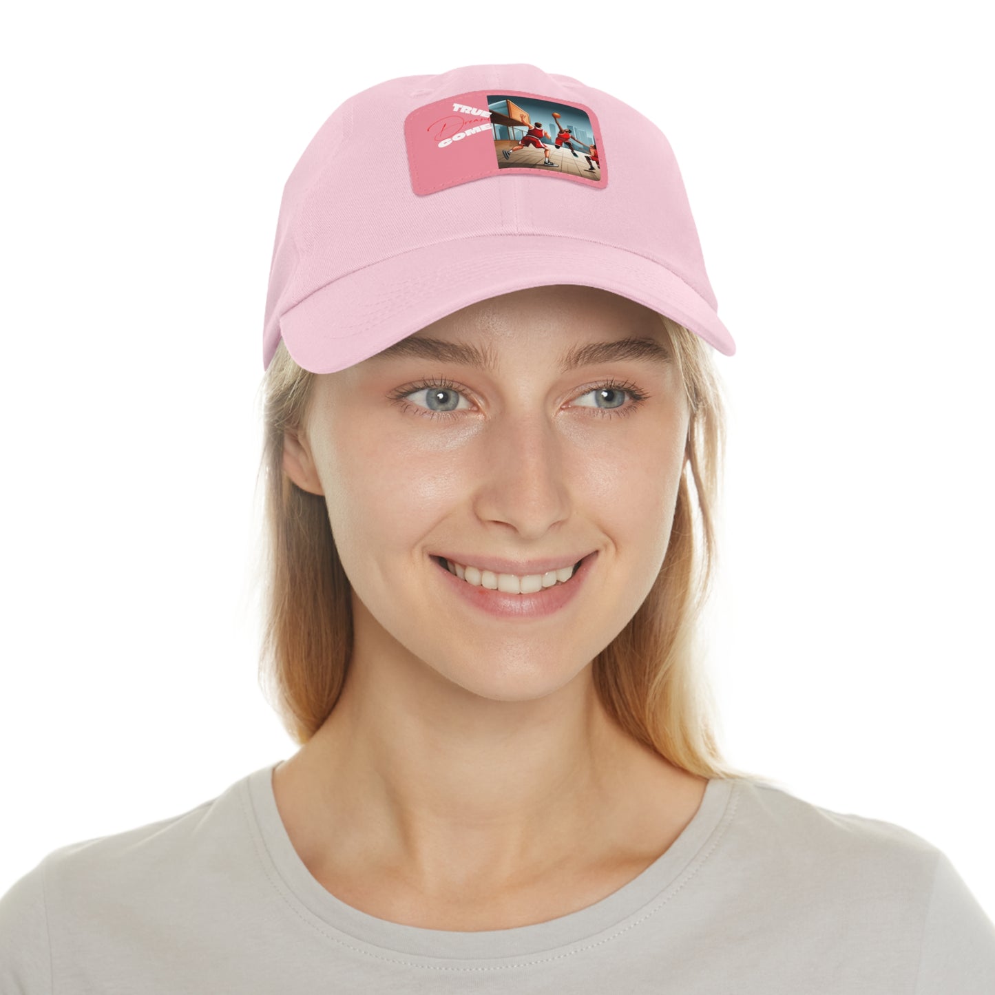 Dream Dad Hat with Leather Patch (Rectangle)