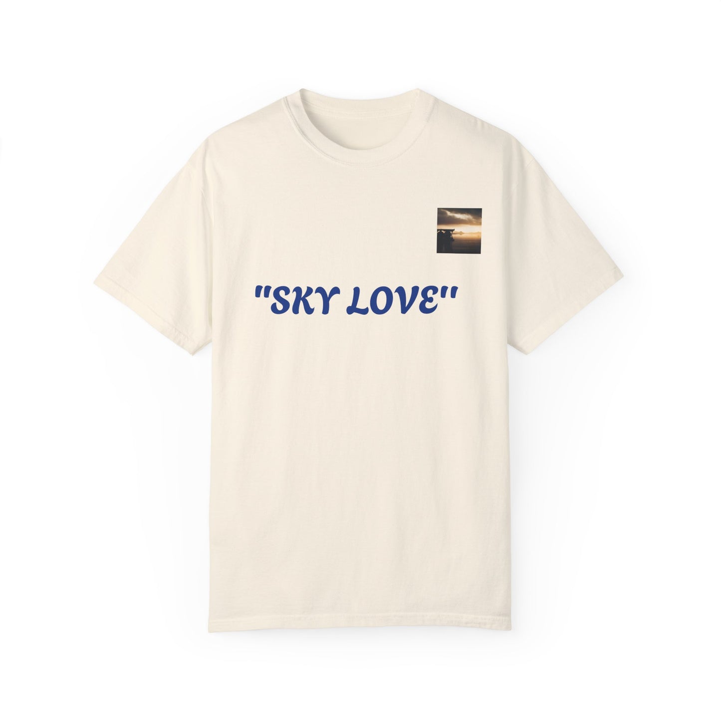 Sky Love Unisex Garment-Dyed T-shirt