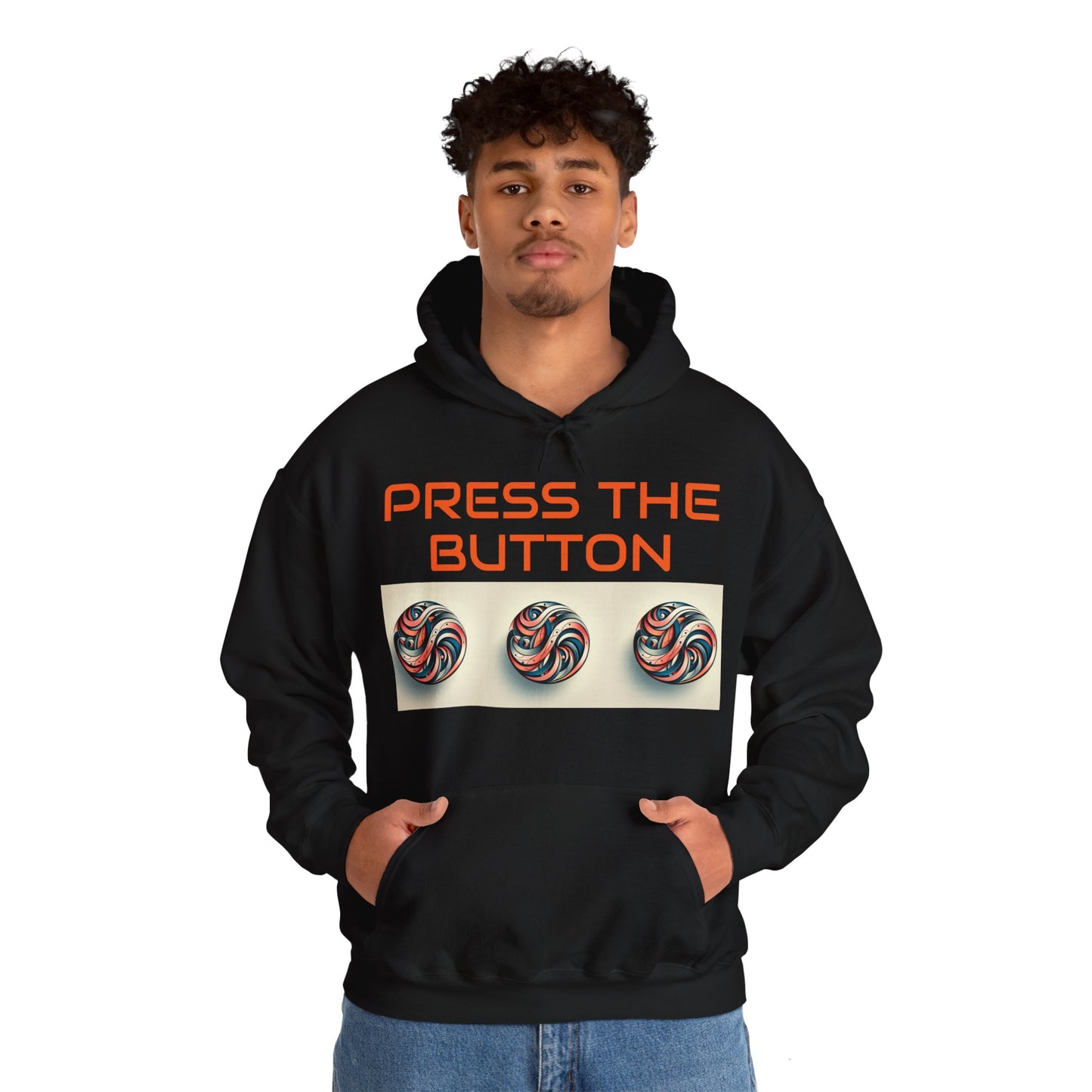 Press The Button Tex Heavy Blend™ Hooded Sweatshirt