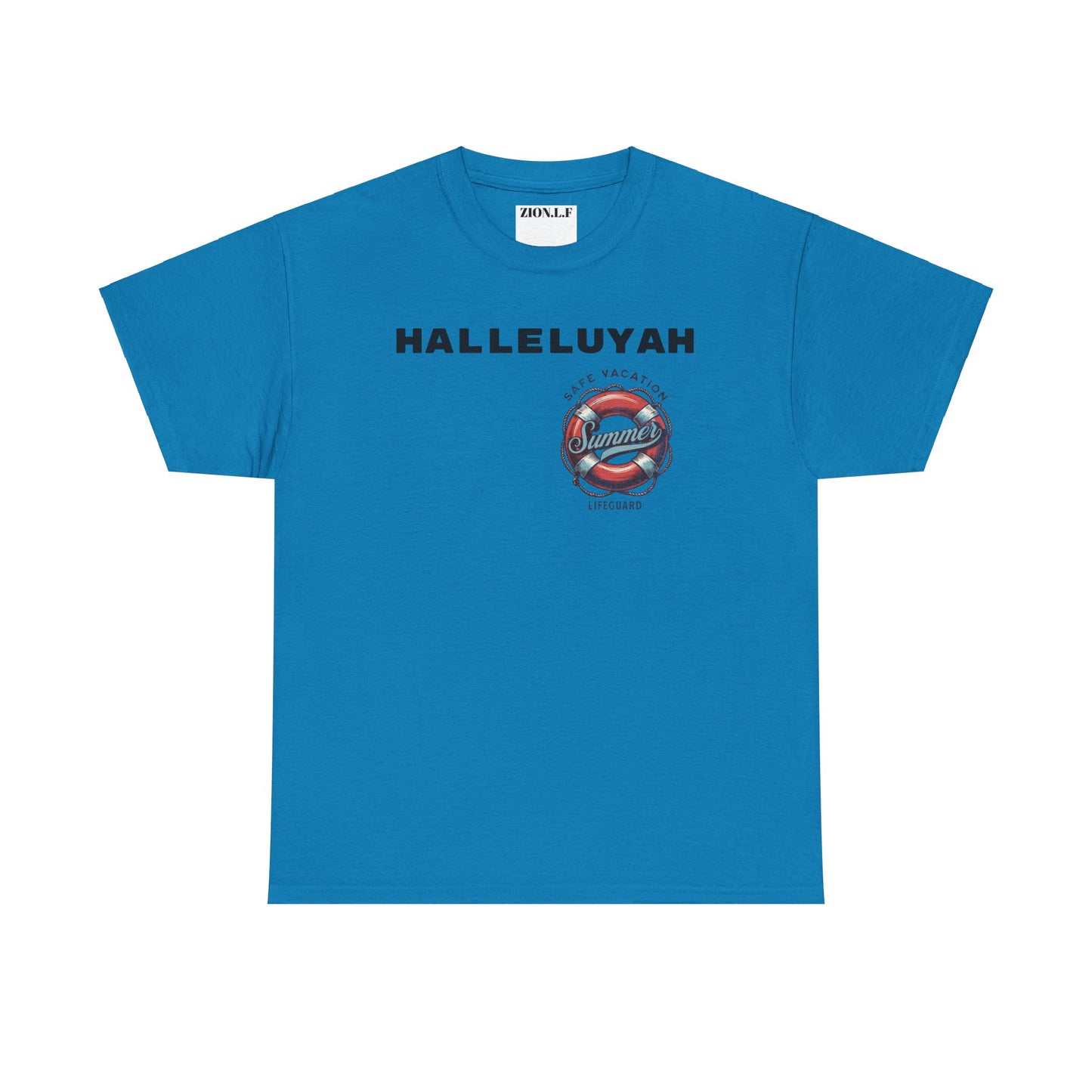 Halleluyah Safe Vacation  Unisex Heavy Cotton Tee Shirt is created for the purpose of all tourist and  travellers.