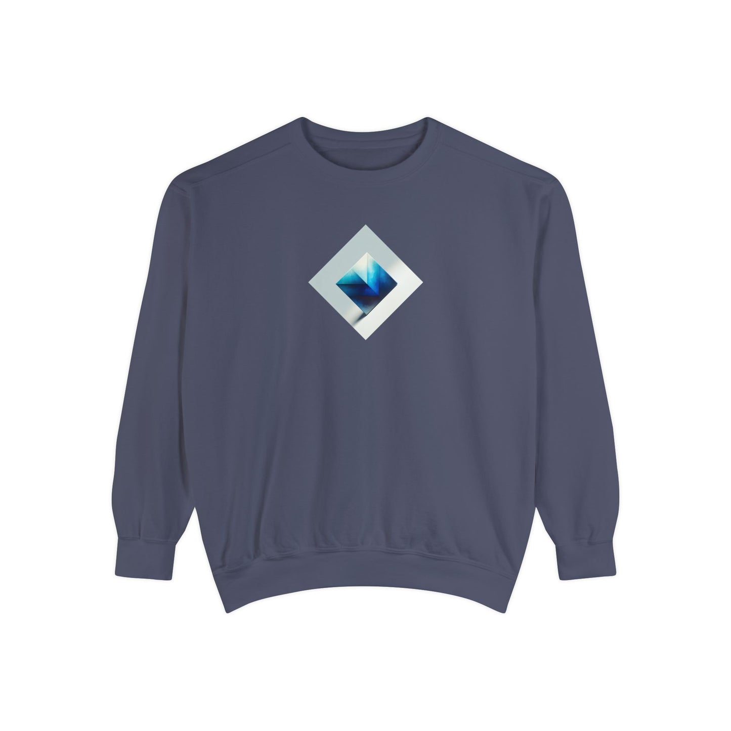 Bleu Square Unisex Garment-Dyed Sweatshirt