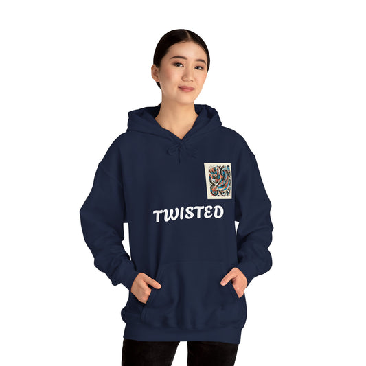 Twisted White  Unisex Heavy Blend™ Hooded Sweatshirt