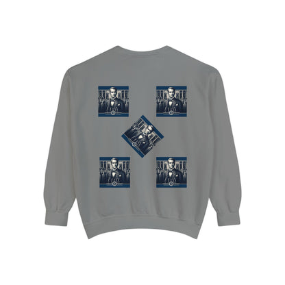 Bleu Square Unisex Garment-Dyed Sweatshirt