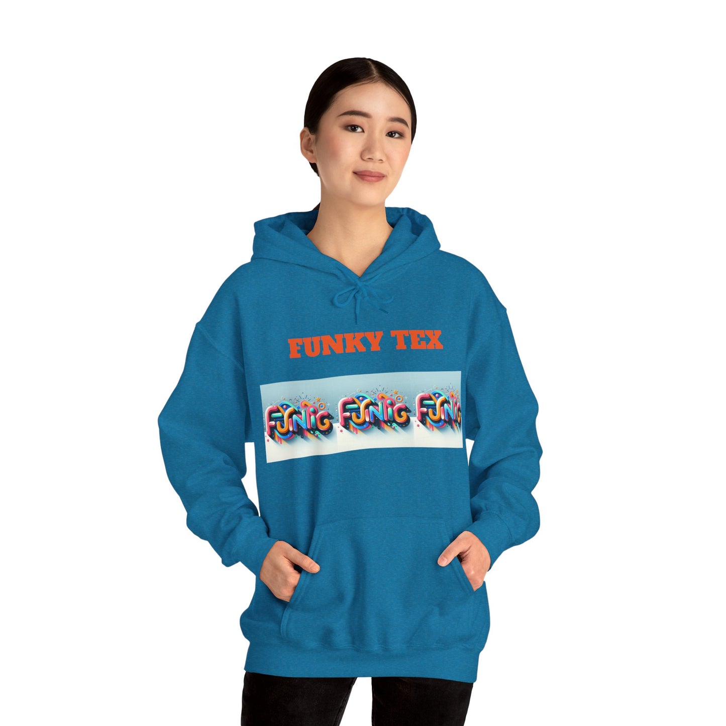 Funky Tex Unisex Heavy Blend™ Hooded Sweatshirt