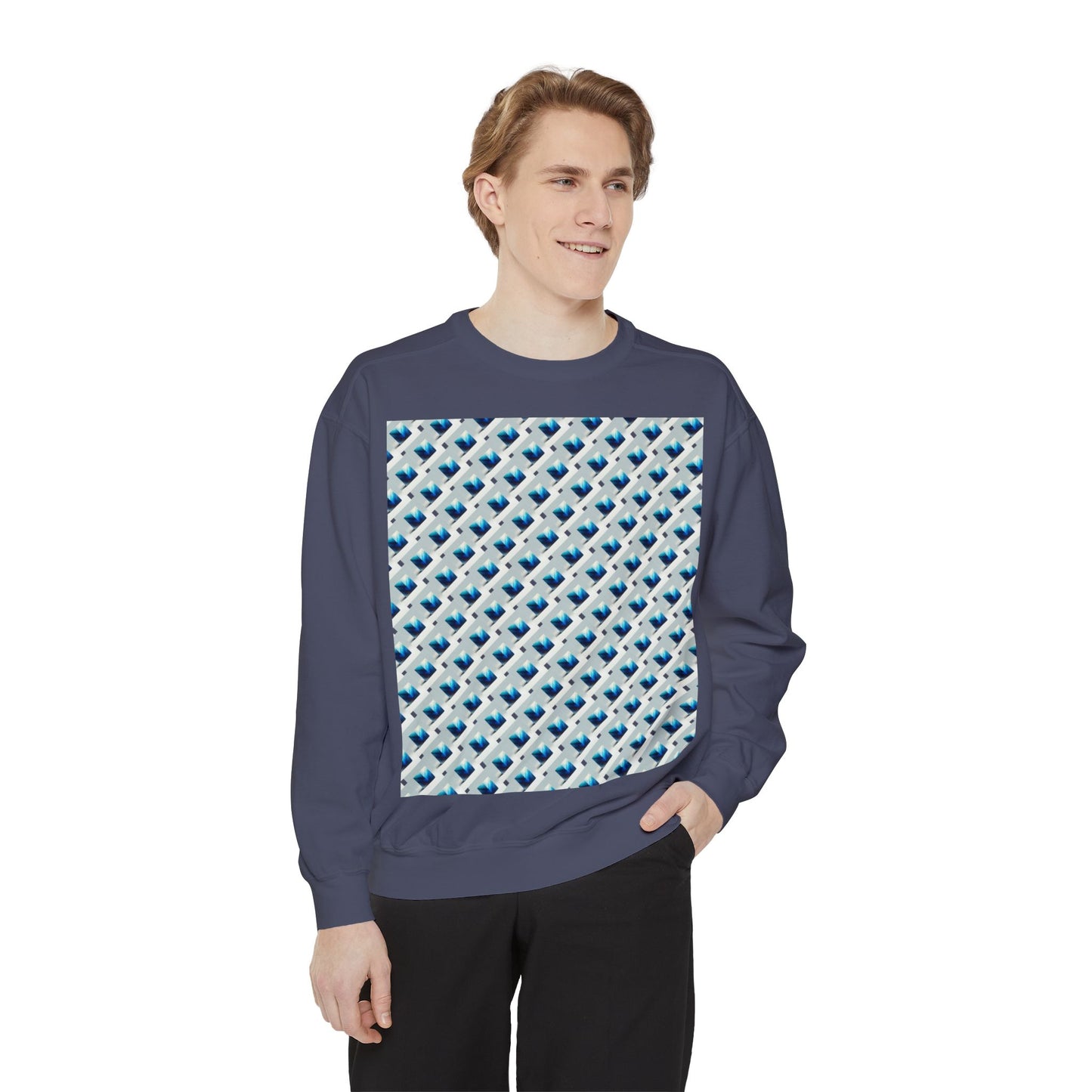 Small square Unisex Garment-Dyed Sweatshirt