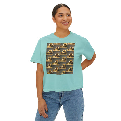 Round Gold  Women's Boxy Tee