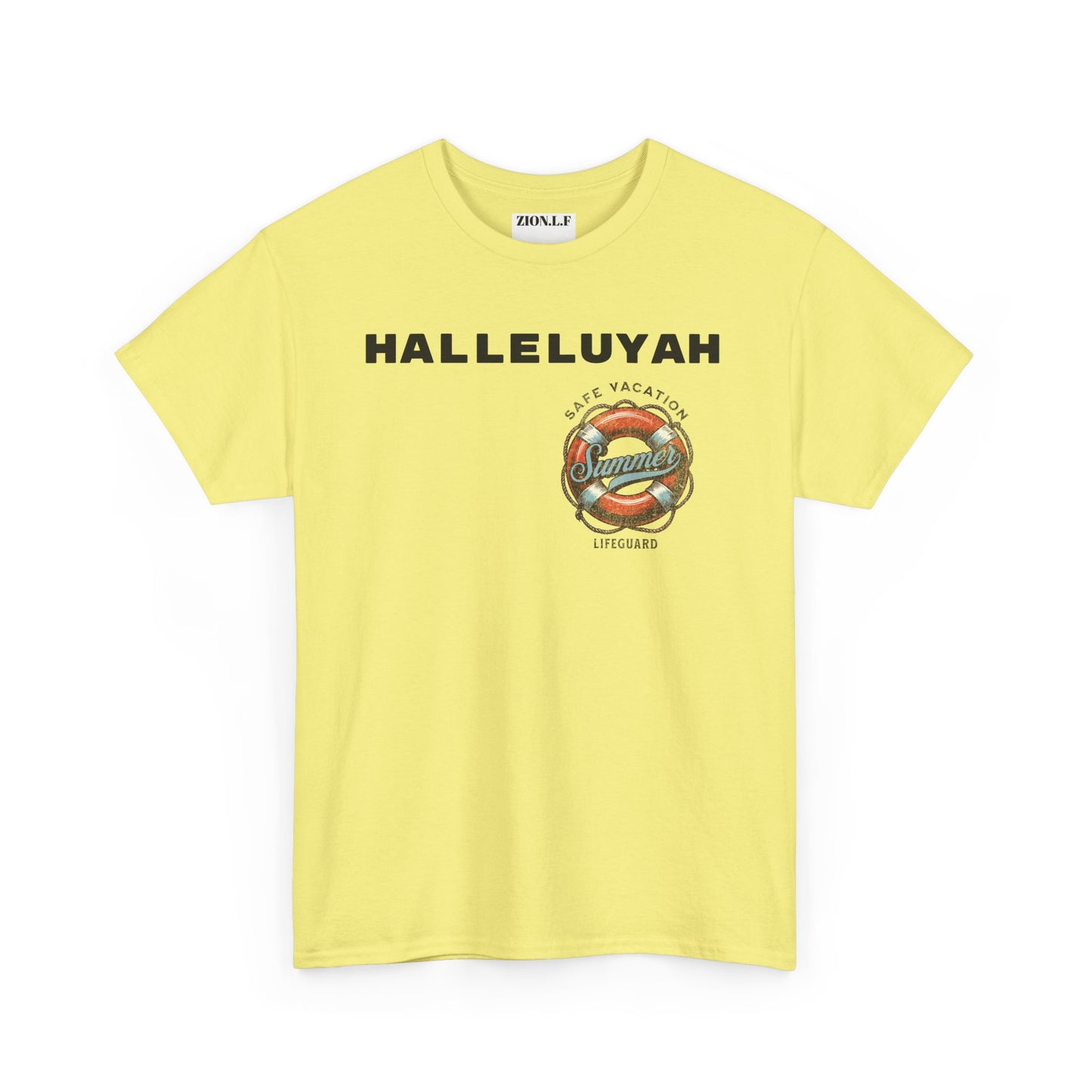 Halleluyah Safe Vacation  Unisex Heavy Cotton Tee Shirt is created for the purpose of all tourist and  travellers.