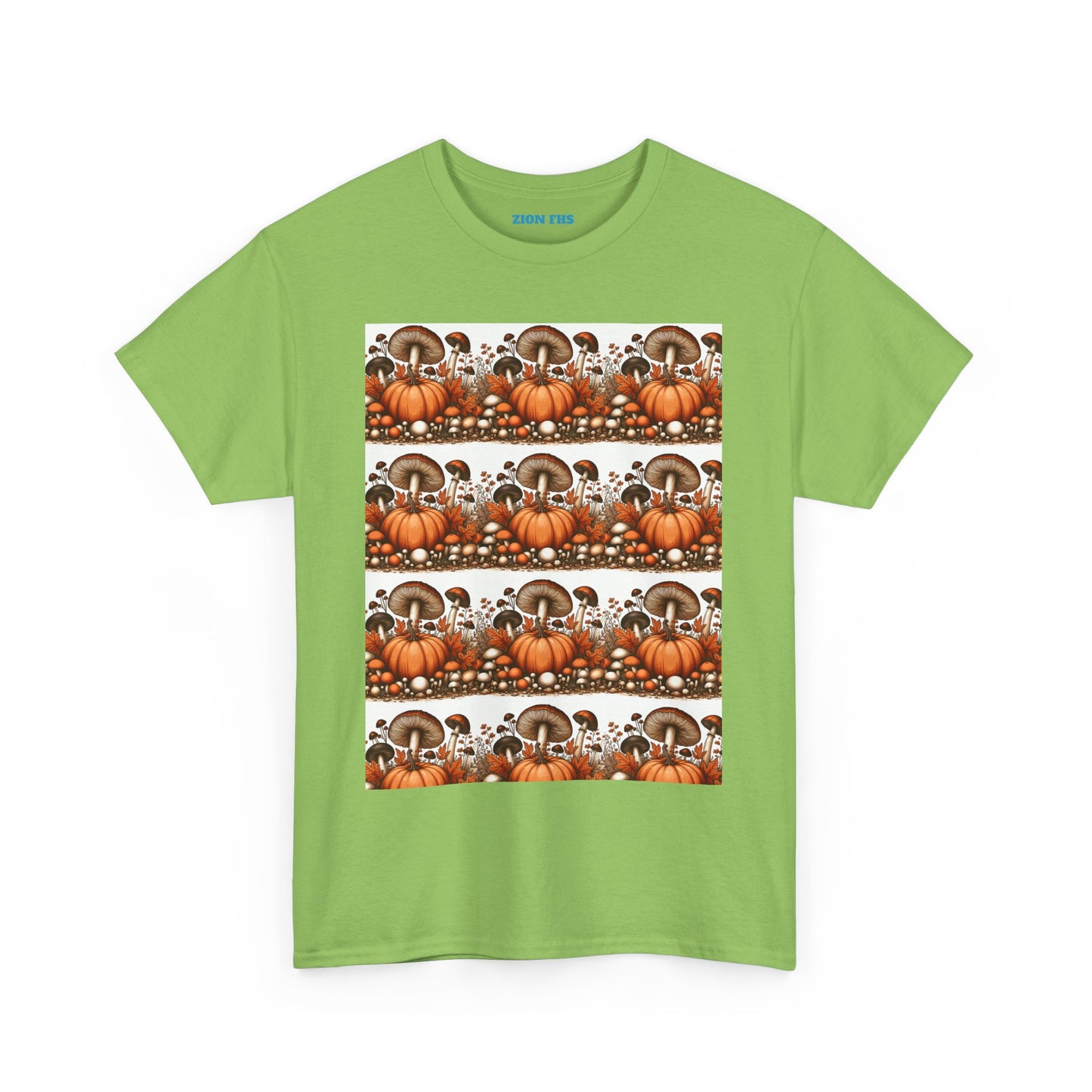 Pumpkin & Mushroom Unisex Heavy Cotton Tee