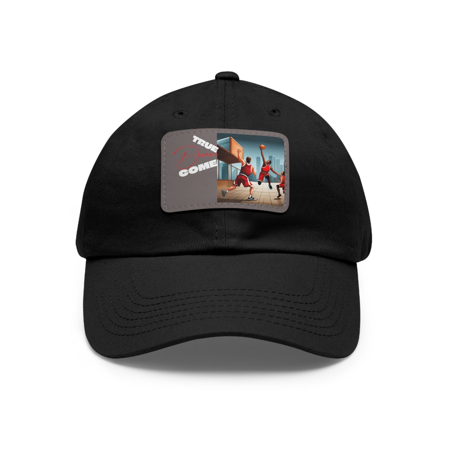 Dream Dad Hat with Leather Patch (Rectangle)