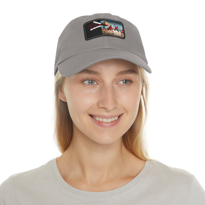 Dream Dad Hat with Leather Patch (Rectangle)