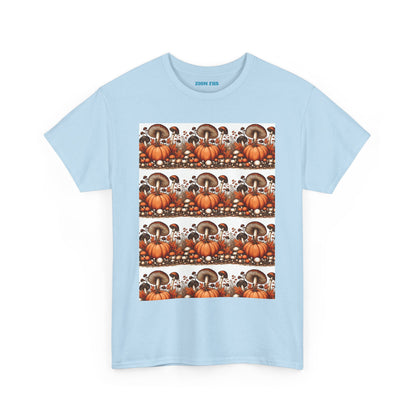 Pumpkin & Mushroom Unisex Heavy Cotton Tee