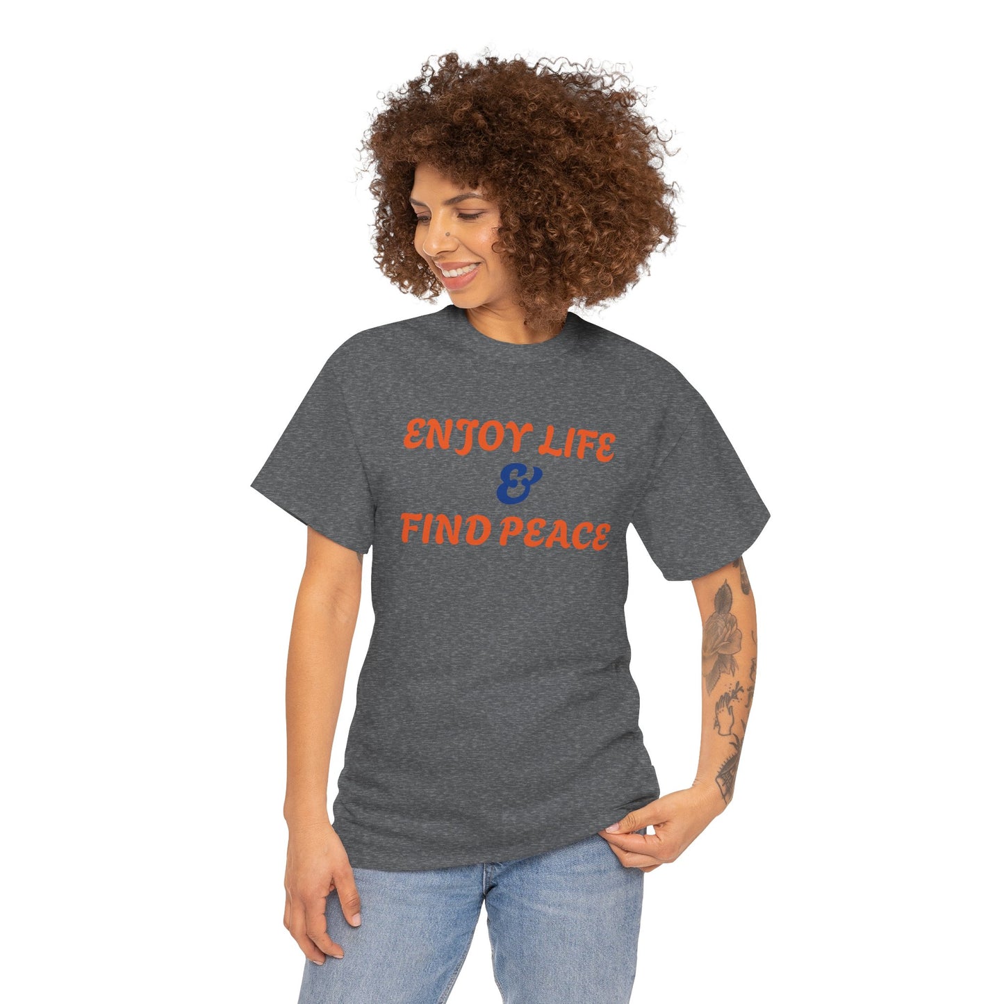 Enjoy life Unisex Heavy Cotton Tee - Zion Legend Fashions