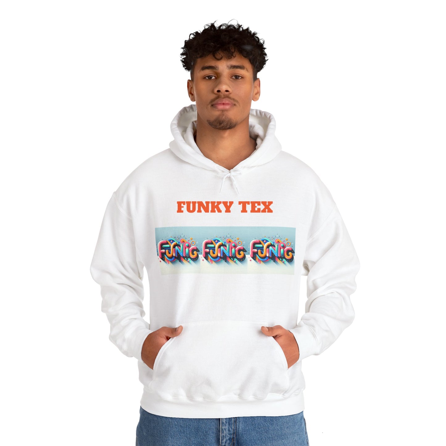 Funky Tex Unisex Heavy Blend™ Hooded Sweatshirt