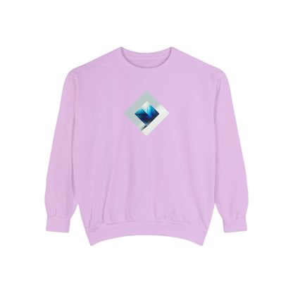 Bleu Square Unisex Garment-Dyed Sweatshirt