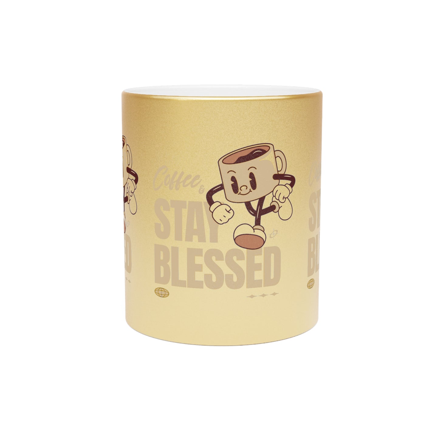 Stay Blessed Metallic Mug (Silver\Gold)