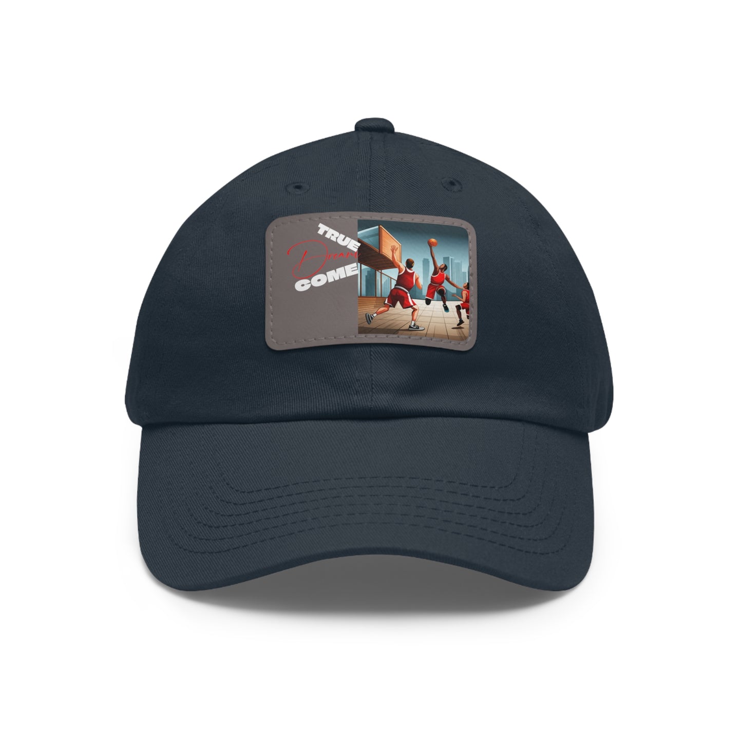 Dream Dad Hat with Leather Patch (Rectangle)