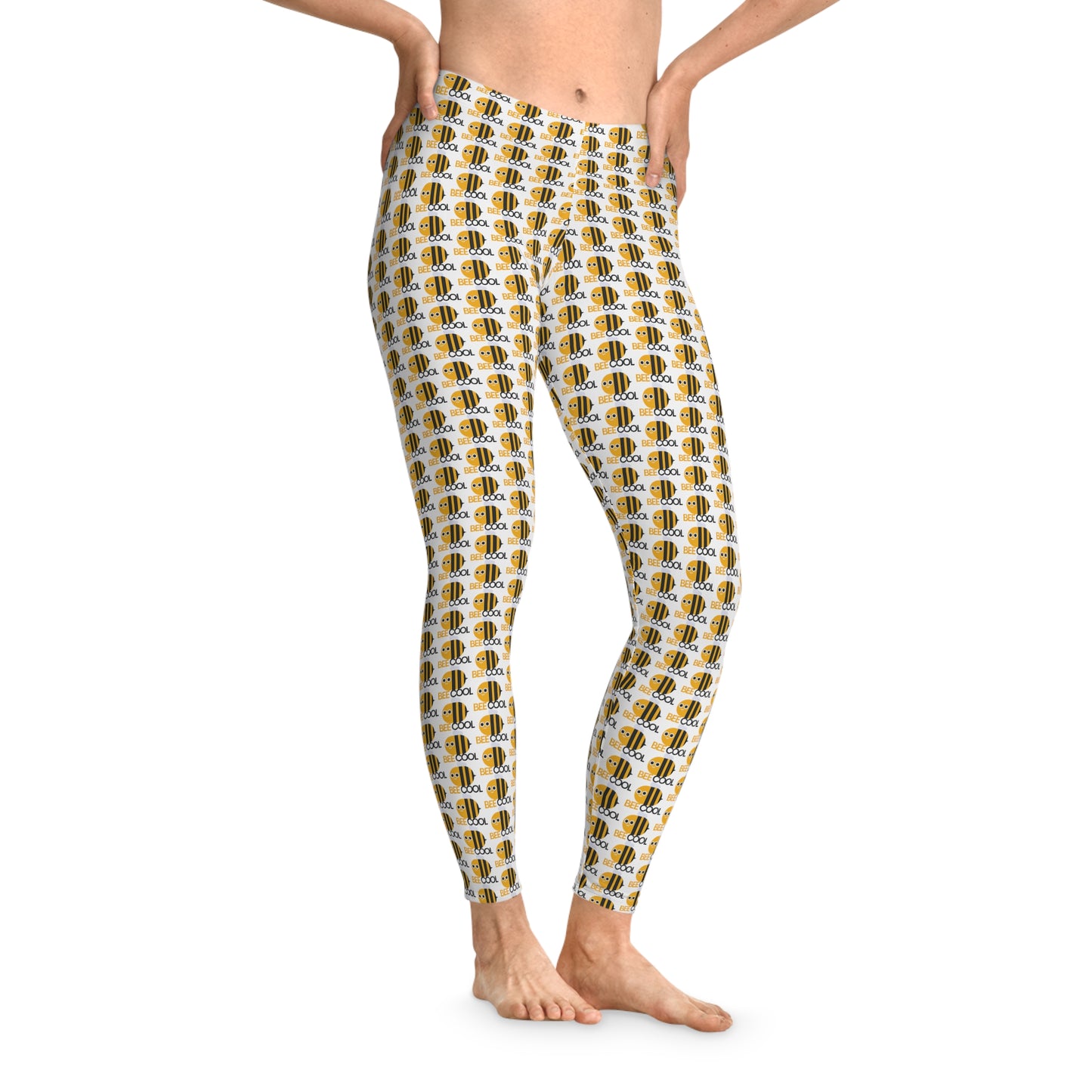 Bee Stretchy Leggings (AOP)