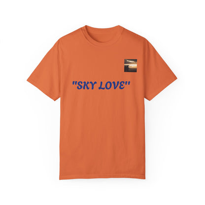 Sky Love Unisex Garment-Dyed T-shirt