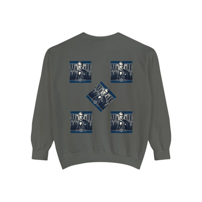 Bleu Square Unisex Garment-Dyed Sweatshirt