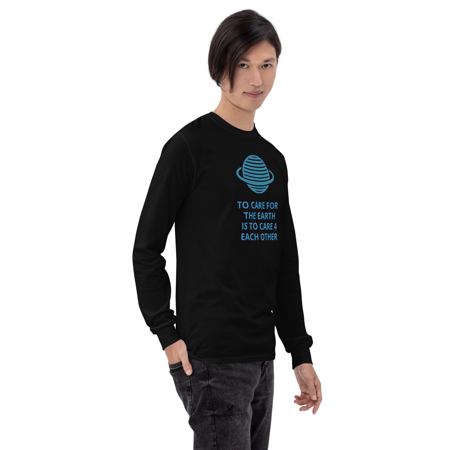 We Care For The Earth Men’s Long Sleeve T-Shirt