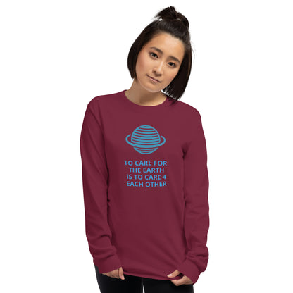 We Care For The Earth Men’s Long Sleeve T-Shirt