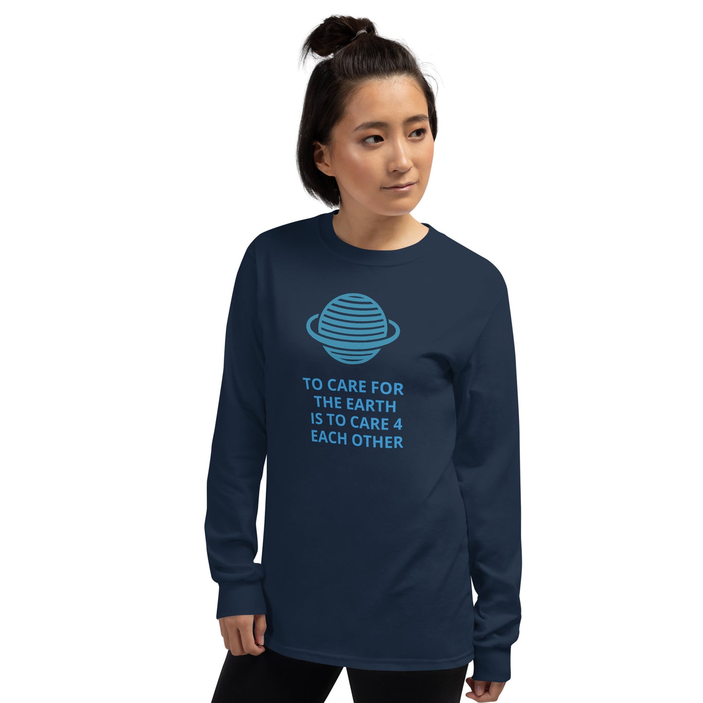 We Care For The Earth Men’s Long Sleeve T-Shirt