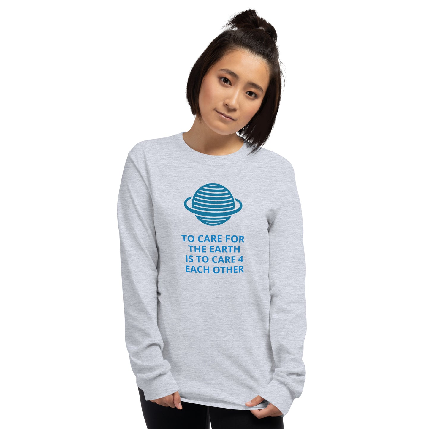 We Care For The Earth Men’s Long Sleeve T-Shirt