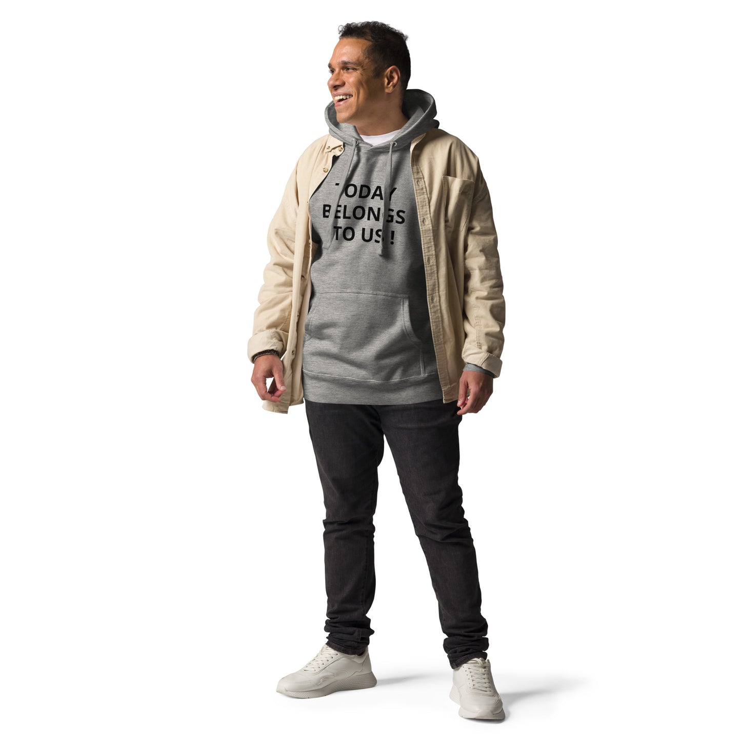 Today Belongs to Us - Button Unisex Hoodie