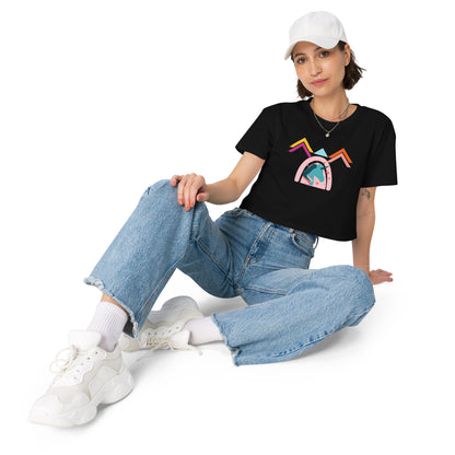 Unicorn World Women’s Crop Top Tee