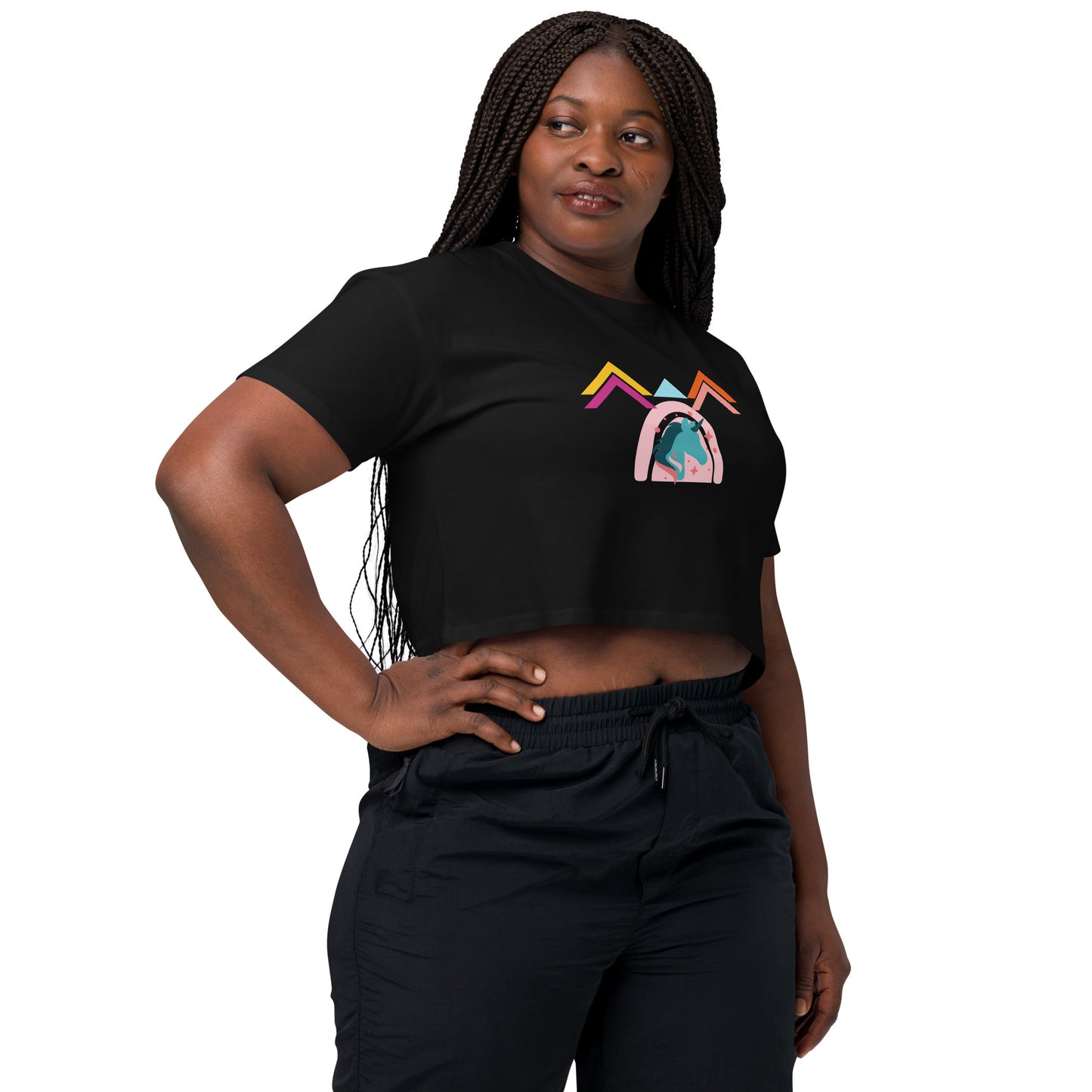 Unicorn World Women’s Crop Top Tee