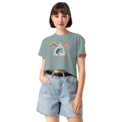 Unicorn World Women’s Crop Top Tee