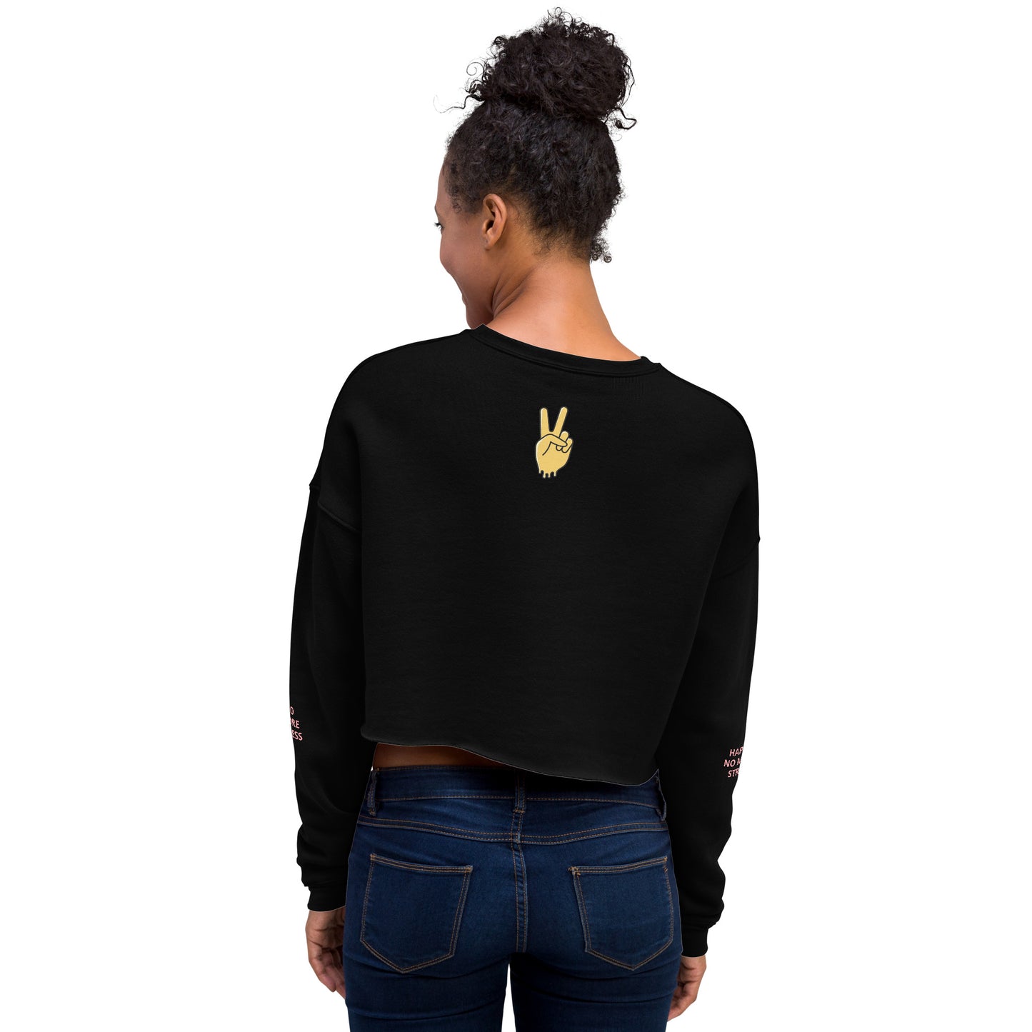 No More Stress Crop Womens Sweatshirt